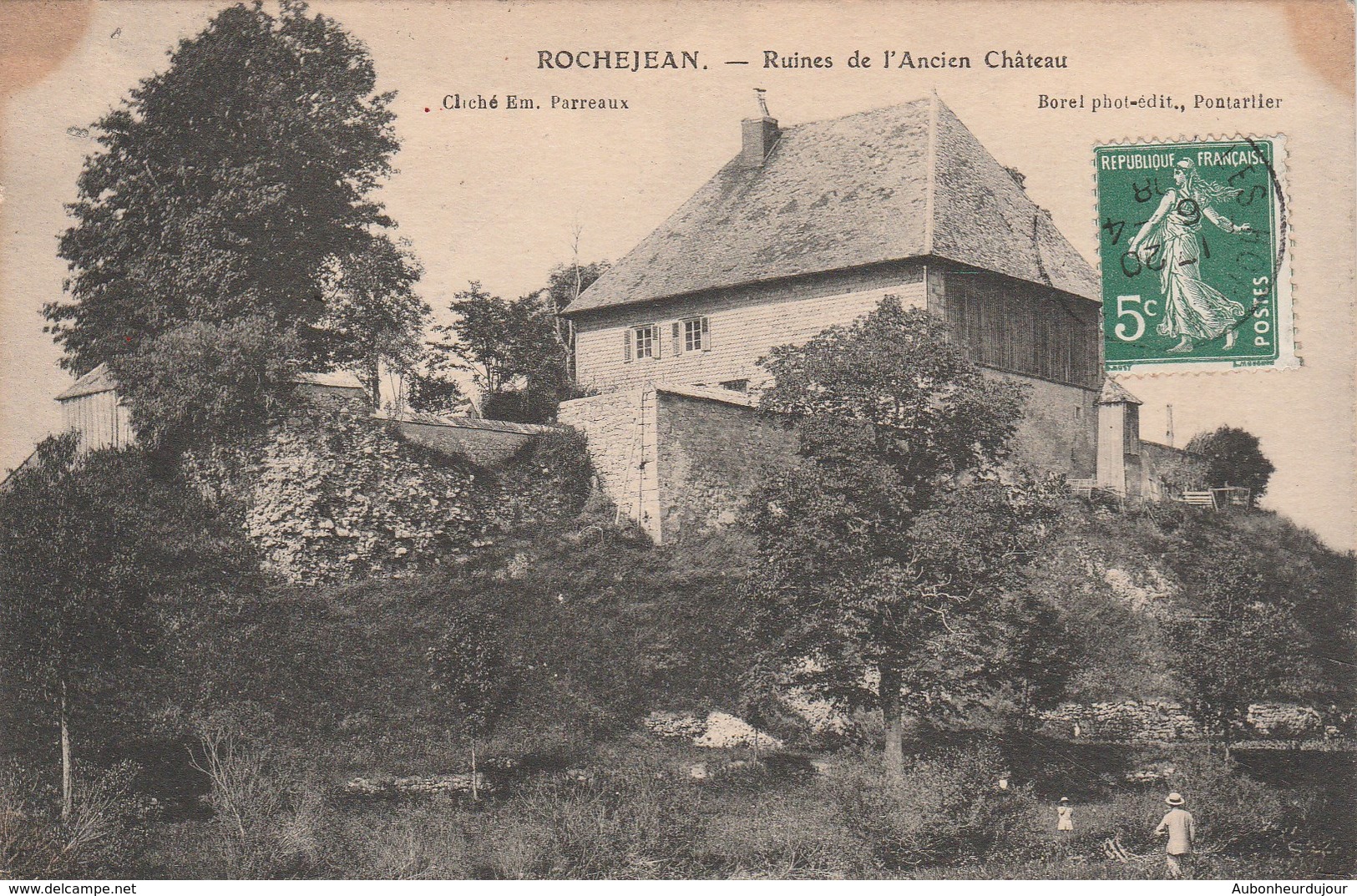 ROCHEJEAN Ruines De L'Ancien Chateau 95L - Autres & Non Classés