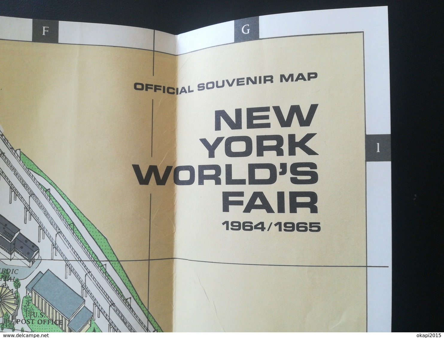 OFFICIAL SOUVENIR MAP NEW YORK WORLD'S FAIR 1964 / 1965 VIEUX PLAN EXPOSITION AMÉRIQUE DU Nord VIEUX PAPIERS CARTES - Autres Plans