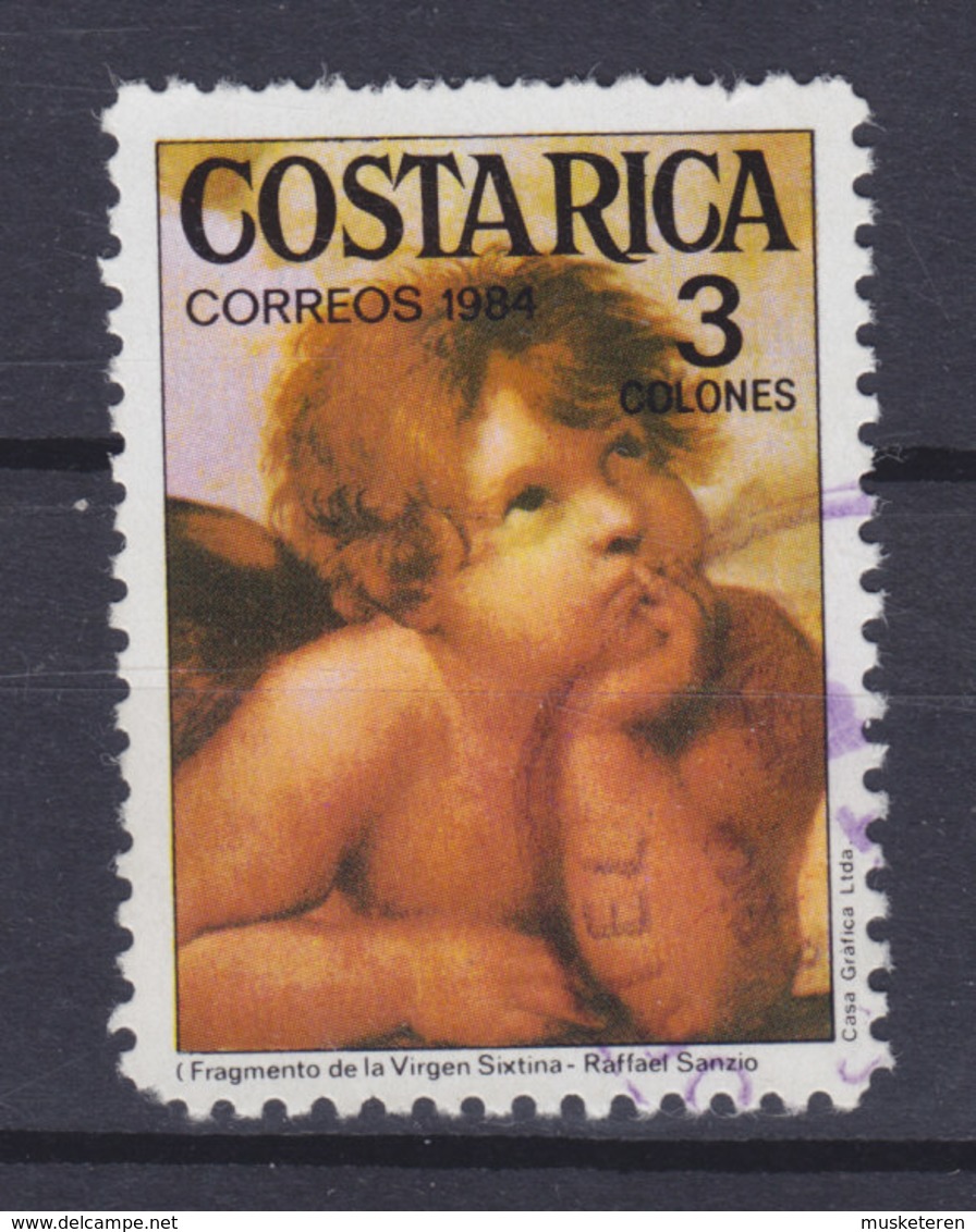 Costa Rica 1984 Mi. 1240    3 Col  Sixtinische Madonna (Detail) Gemälde Von Raffael Engel Angel Angelo - Costa Rica