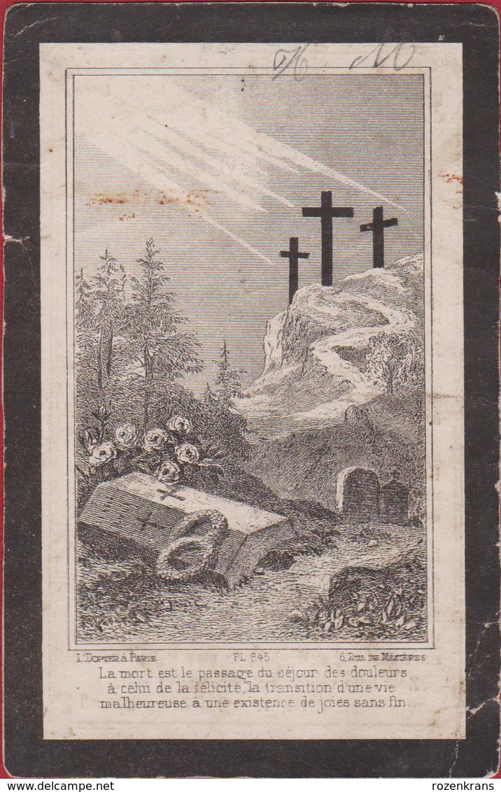 Egidius Togaert Maria Deboodt Belens Releghem St-Jans-Molenbeek Molenbeek 1892 Doodsprentje Bidprentje Image Mortuaire - Images Religieuses