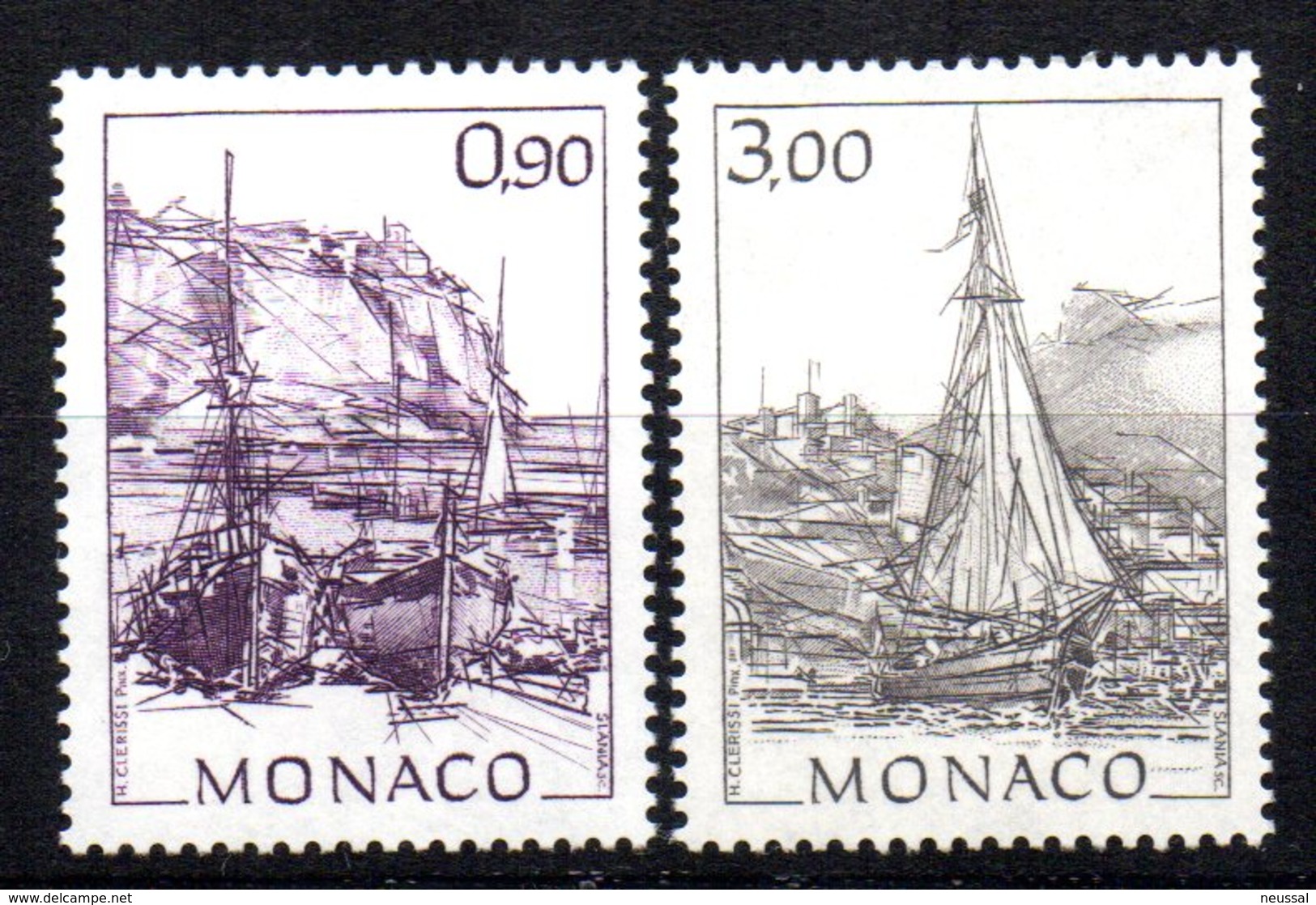 Sellos Nº 1835 Y 1837   Monaco - Barcos