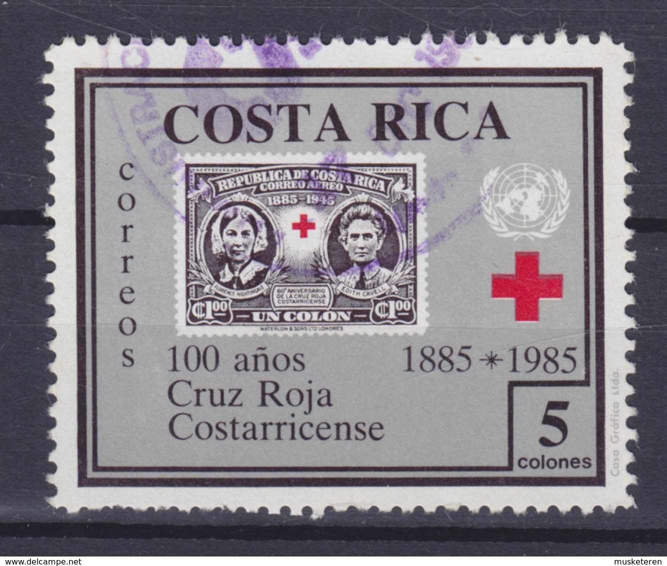 Costa Rica 1985 Mi. 1249     5 Col Red Cross Rotes Kreuz Croix Rouge Cruz Roja - Costa Rica