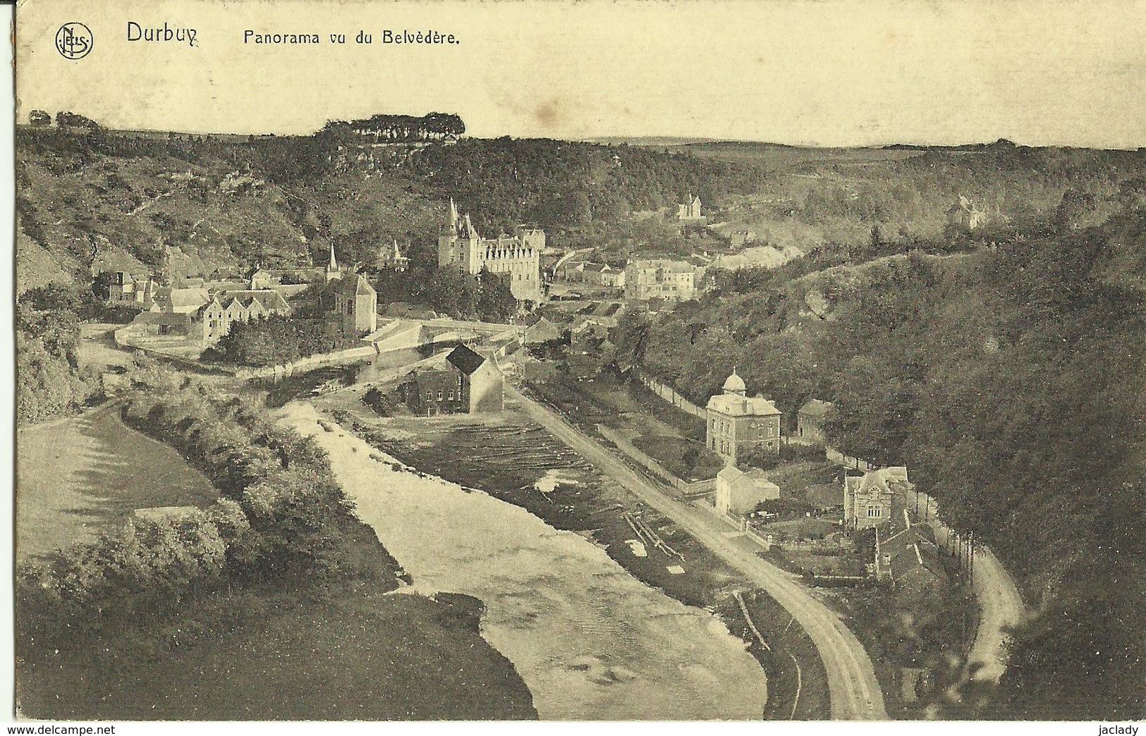 Durbuy -- Panorama Vu Du Belvédère.   (2 Scans) - Durbuy