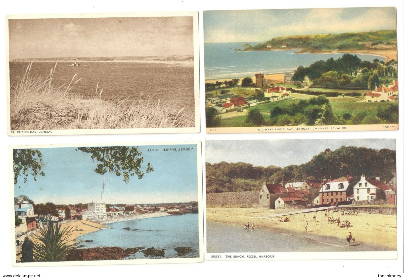 4  Four Jersey C.I. Channel Isles POSTCARDS - Otros & Sin Clasificación