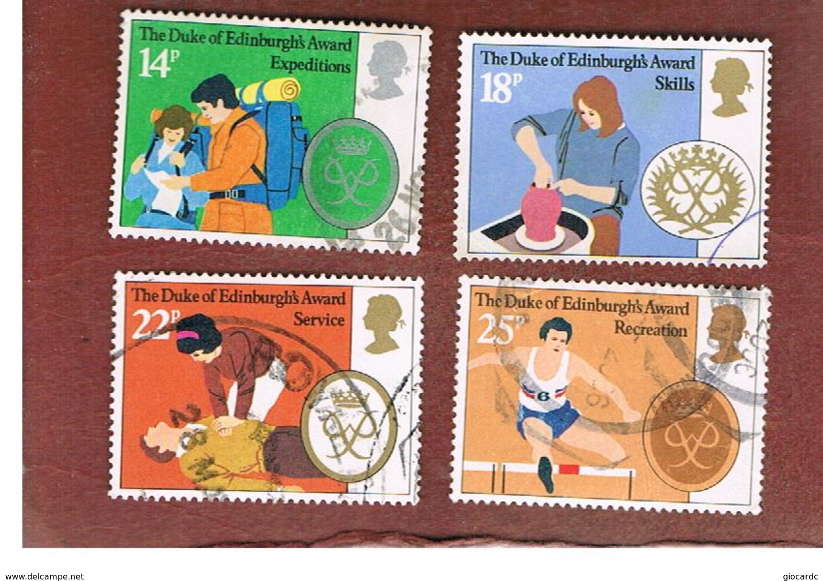 GRAN BRETAGNA (UNITED KINGDOM) -  SG 1162.1165 -  1981  DUKE OF EDINBURGH AWARD SCHEME (COMPLET SET OF 4)    - USED - Usati