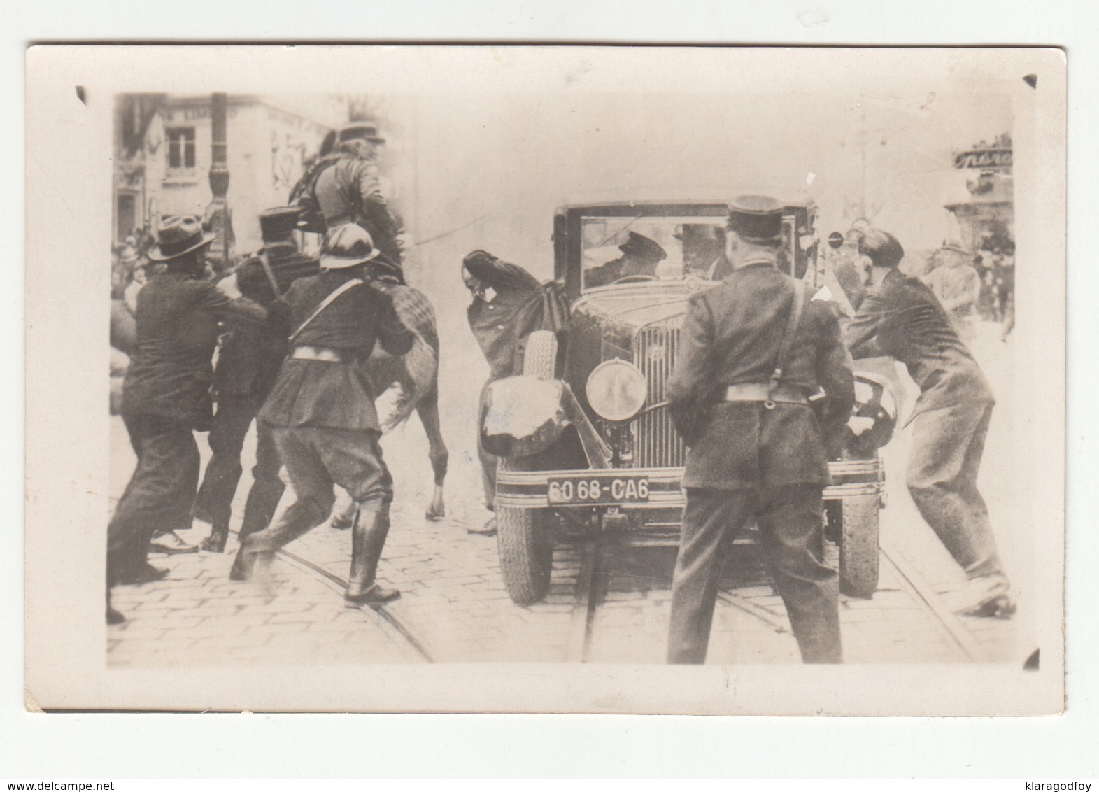 Karađorđević Marseilles Assassination Of King Alexander Old Photopostcard Travelled 1934 Beograd To Split B190420 - Familles Royales