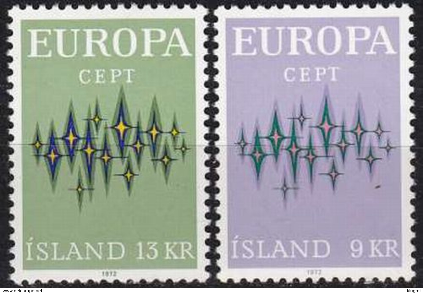 ISLAND ICELAND [1972] MiNr 0461-62 ( **/mnh ) CEPT - Ungebraucht