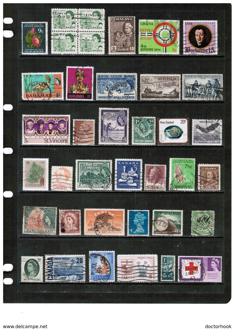 BRITISH COMMONWEALTH---Collection Of USED DL-678 - Collections (without Album)