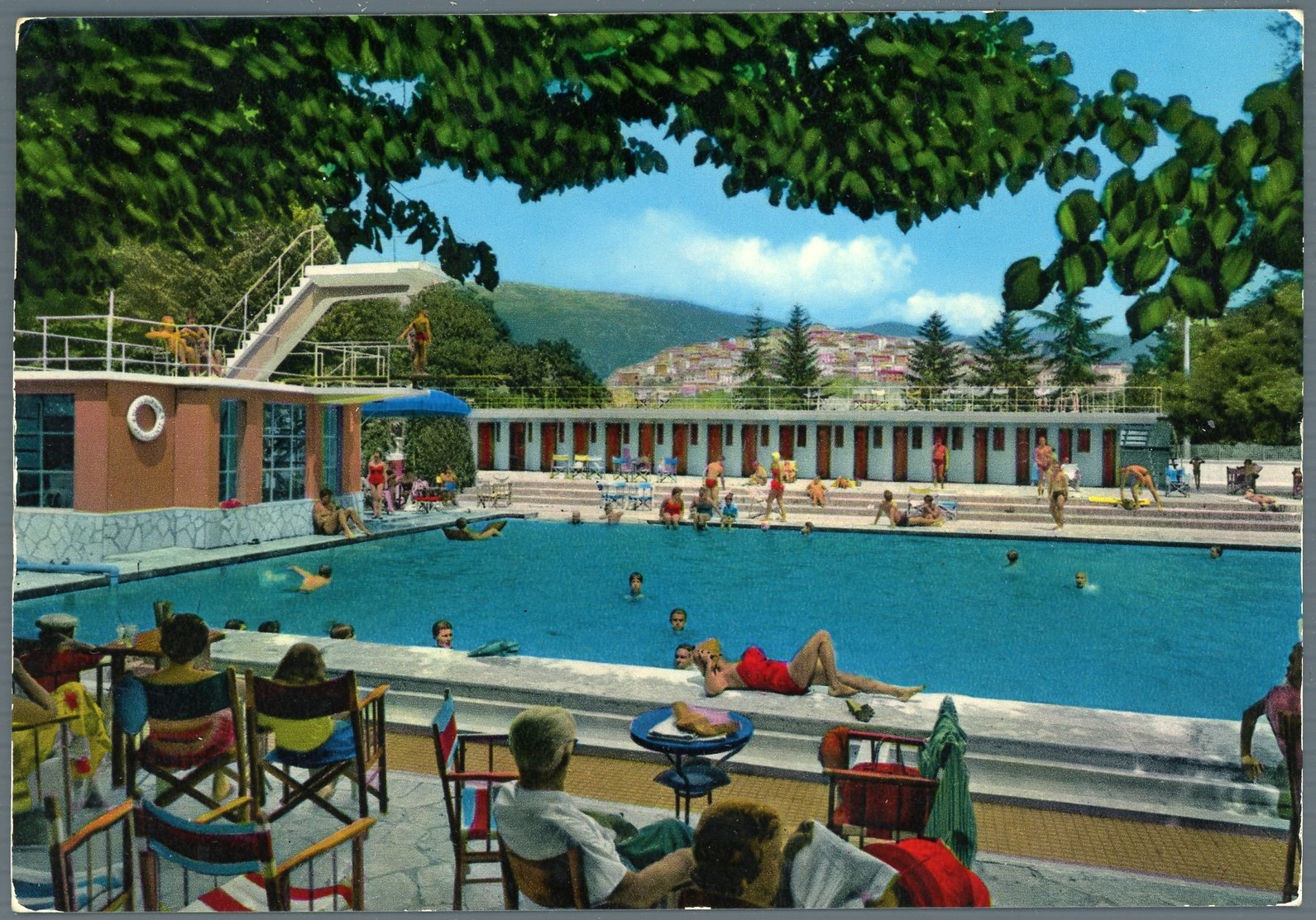 °°° Cartolina N.824 Fiuggi Fonte Piscina Viaggiata °°° - Frosinone