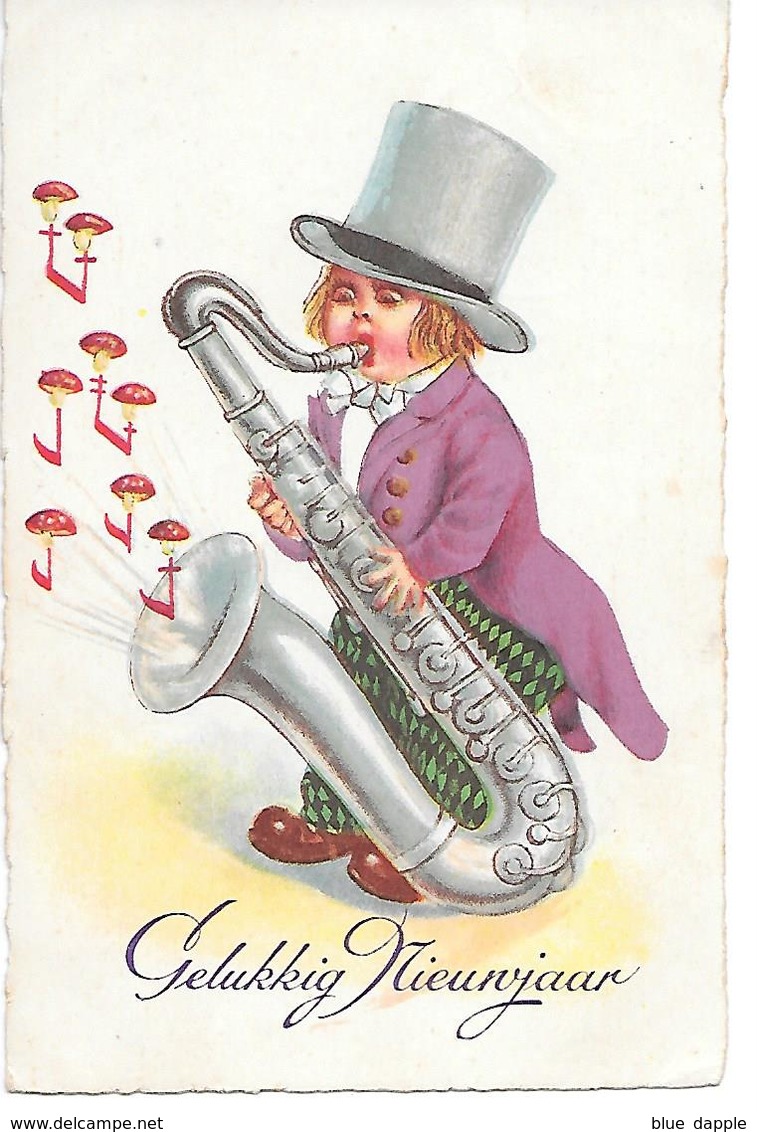 Champignon, Funghi, Pilze, Toadstool Music Notes In Shape Of Mushroom, Child, Saxophon, Saxophone, - Nouvel An