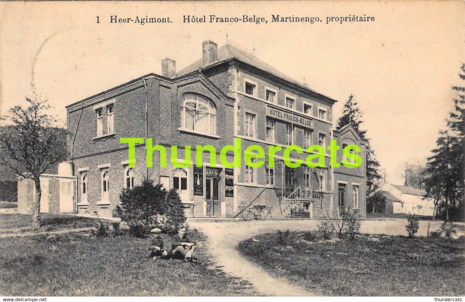 CPA HEER AGIMONT HOTEL FRANCO BELGE MARTINEGO - Hastière