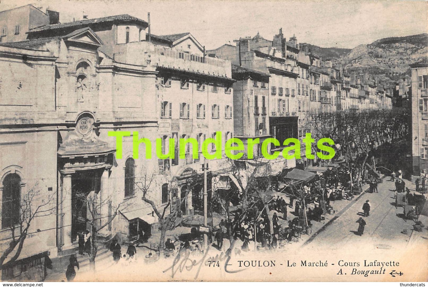 CPA 83 TOULON LE MARCHE COURS LAFAYETTE - Toulon