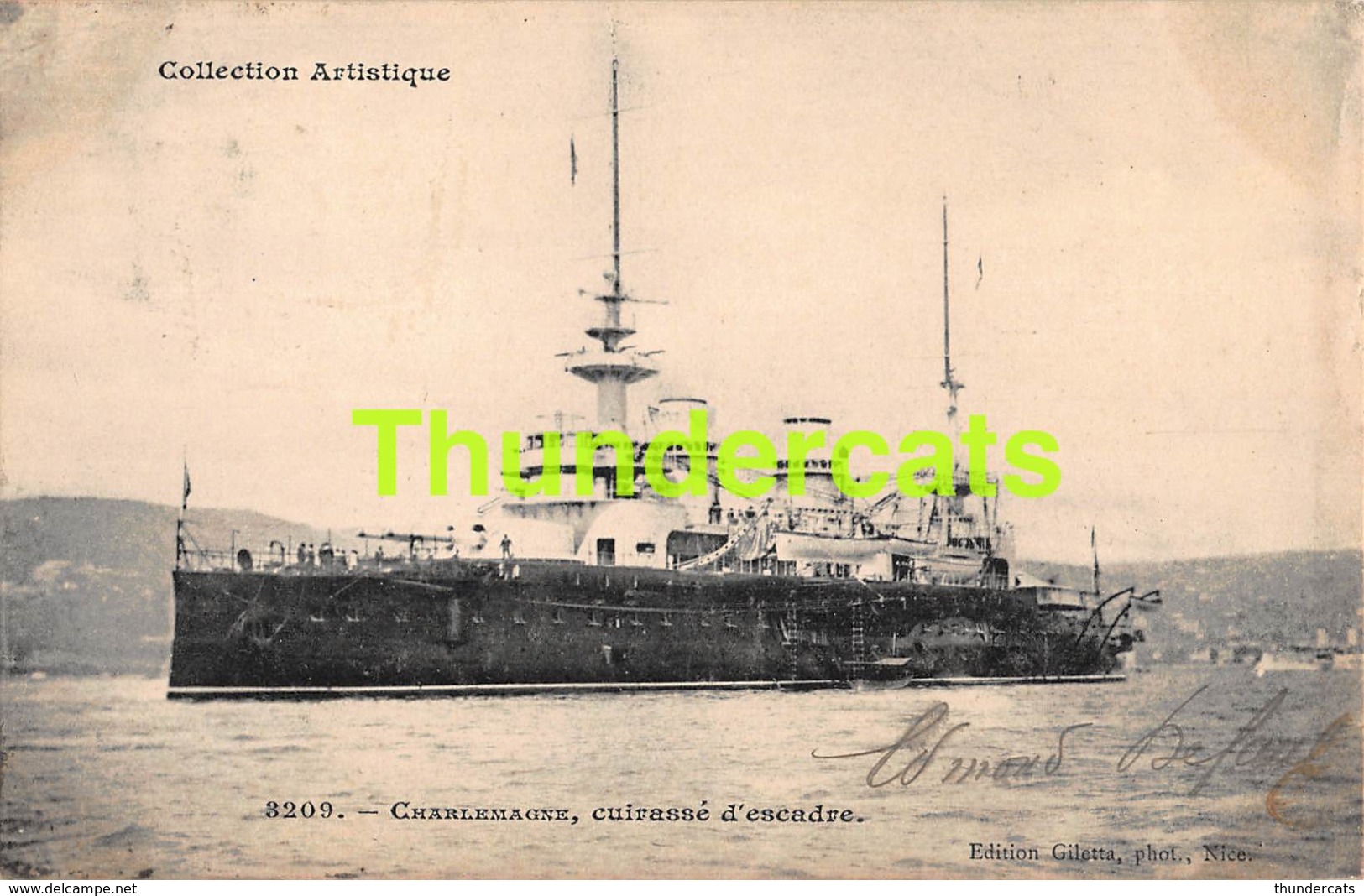 CPA BATEAU CHARLEMAGNE CUIRASSE D'ESCADRE - Guerre