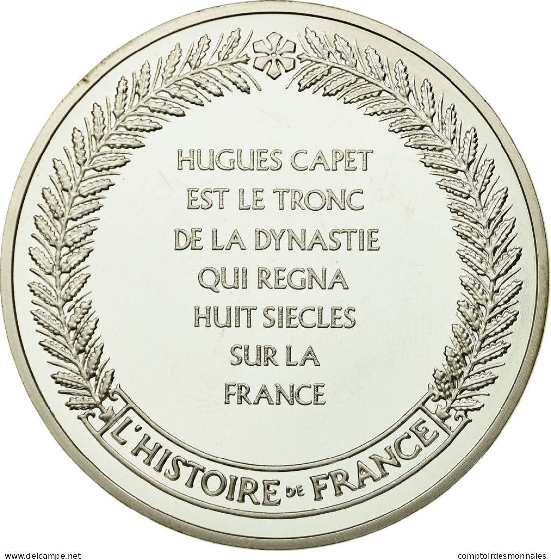 France, Médaille, Hugues Capet, Fondateur De La Dynastie Française, FDC - Autres & Non Classés