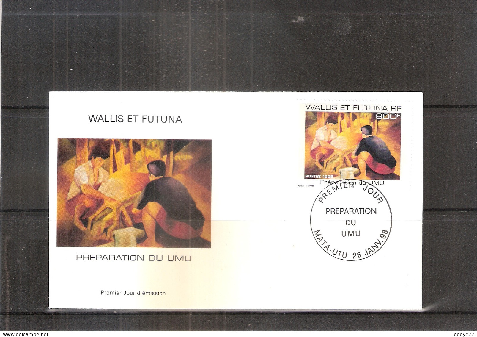 FDC Wallis & Futuna - Préparation Du Umu - 1998  (à Voir) - FDC