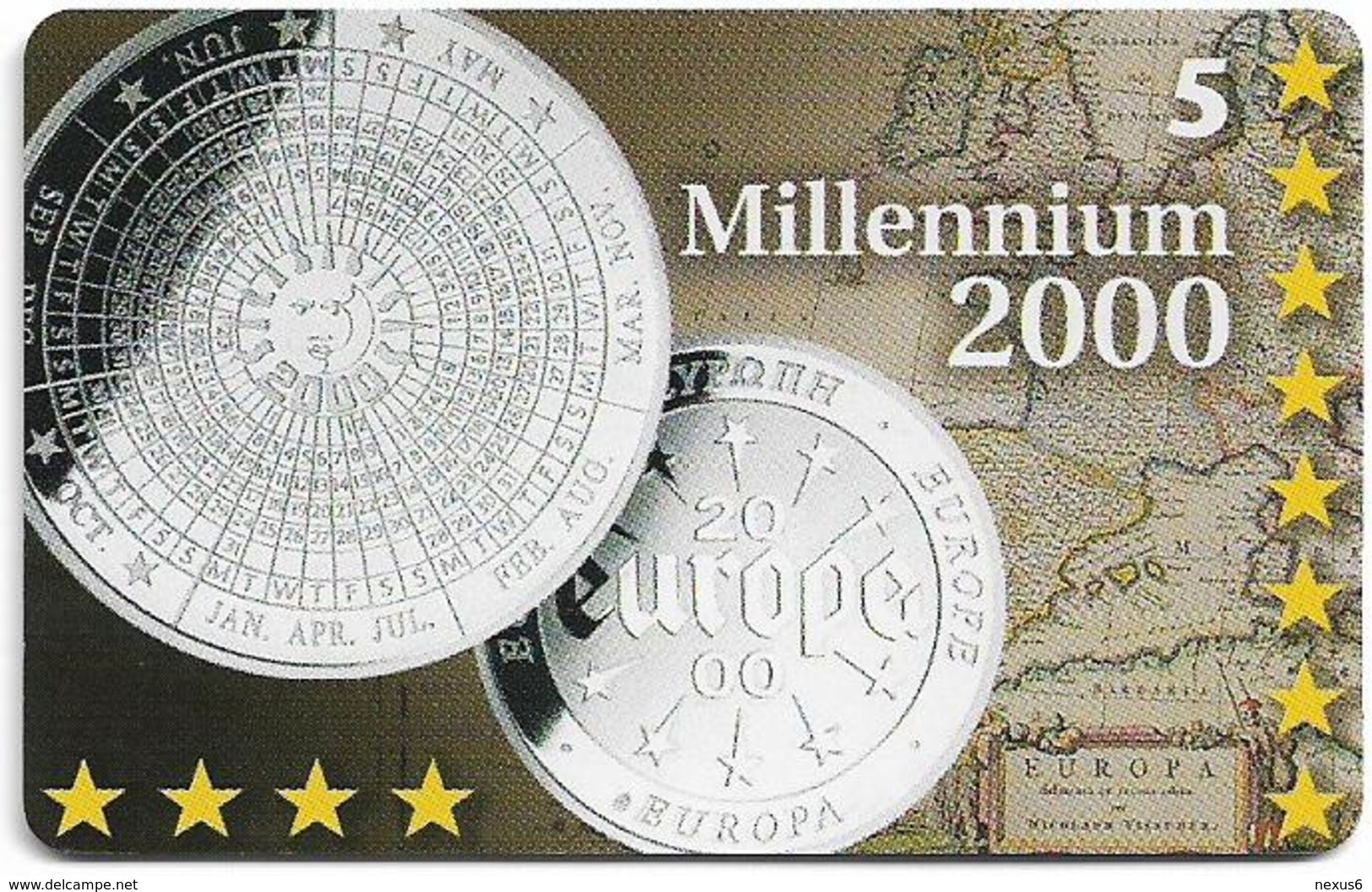 Denmark - Tele Danmark (Chip) - Ecu - Millennium 2000 - TDP337A - 09.1999, 950ex, Mint - Danemark