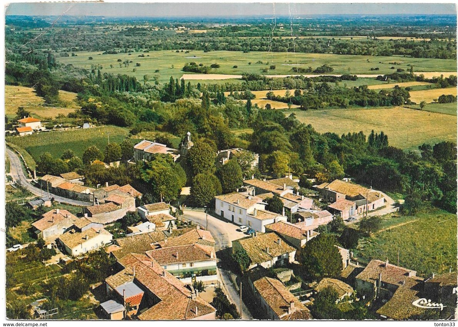 CUBZAC LES PONTS  - 33 -  Vue Aérienne Du Bourg - BES4/SAL1  - - Cubzac-les-Ponts