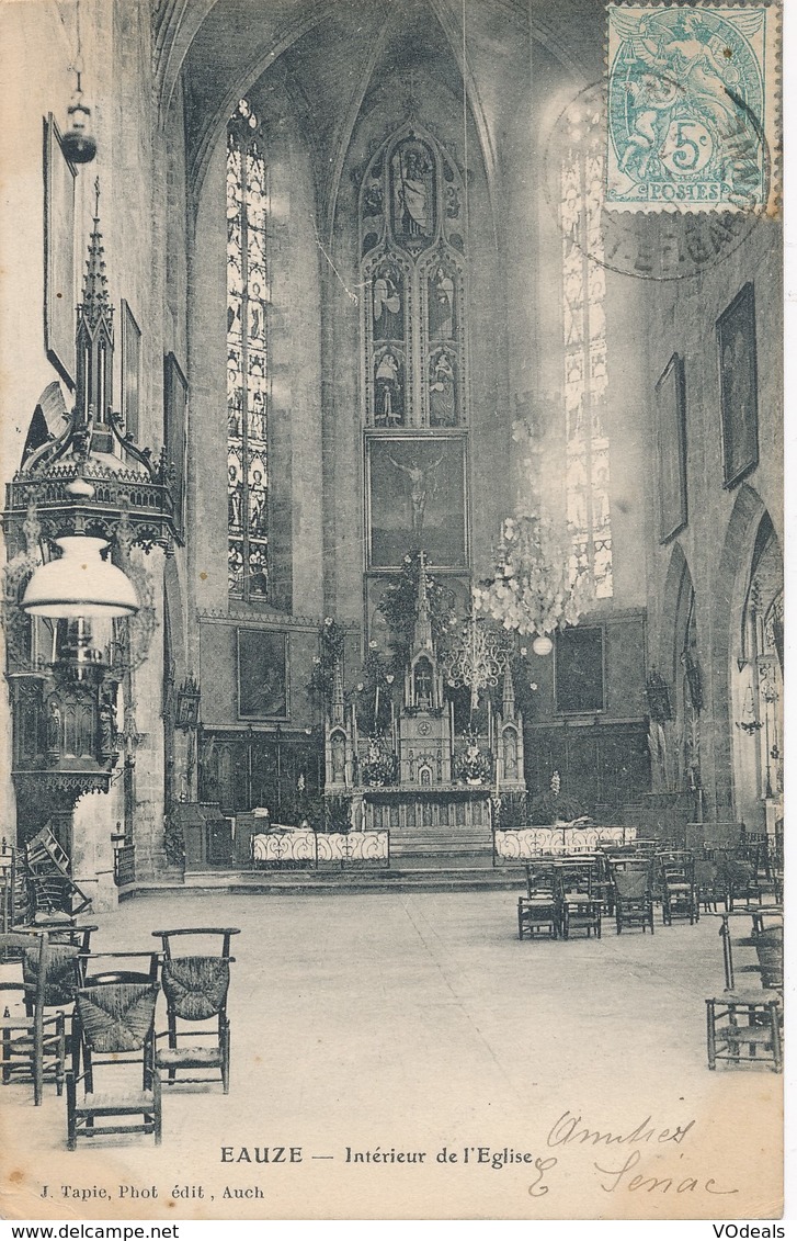 CPA - France - (32) Gers - Eauze - Intérieur De L'Eglise - Autres & Non Classés