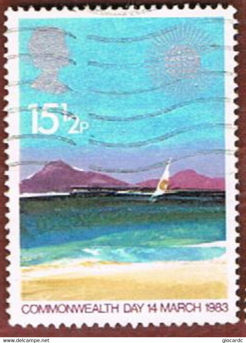 GRAN BRETAGNA (UNITED KINGDOM) -  SG 1211 -  1983   COMMONWEALTH DAY: GEOGRAPHICAL REGIONS  - USED - Usati