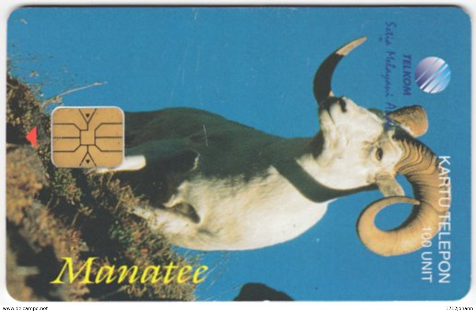 INDONESIA A-314 Chip Telekom - Animal, Aries - Used - Indonesien