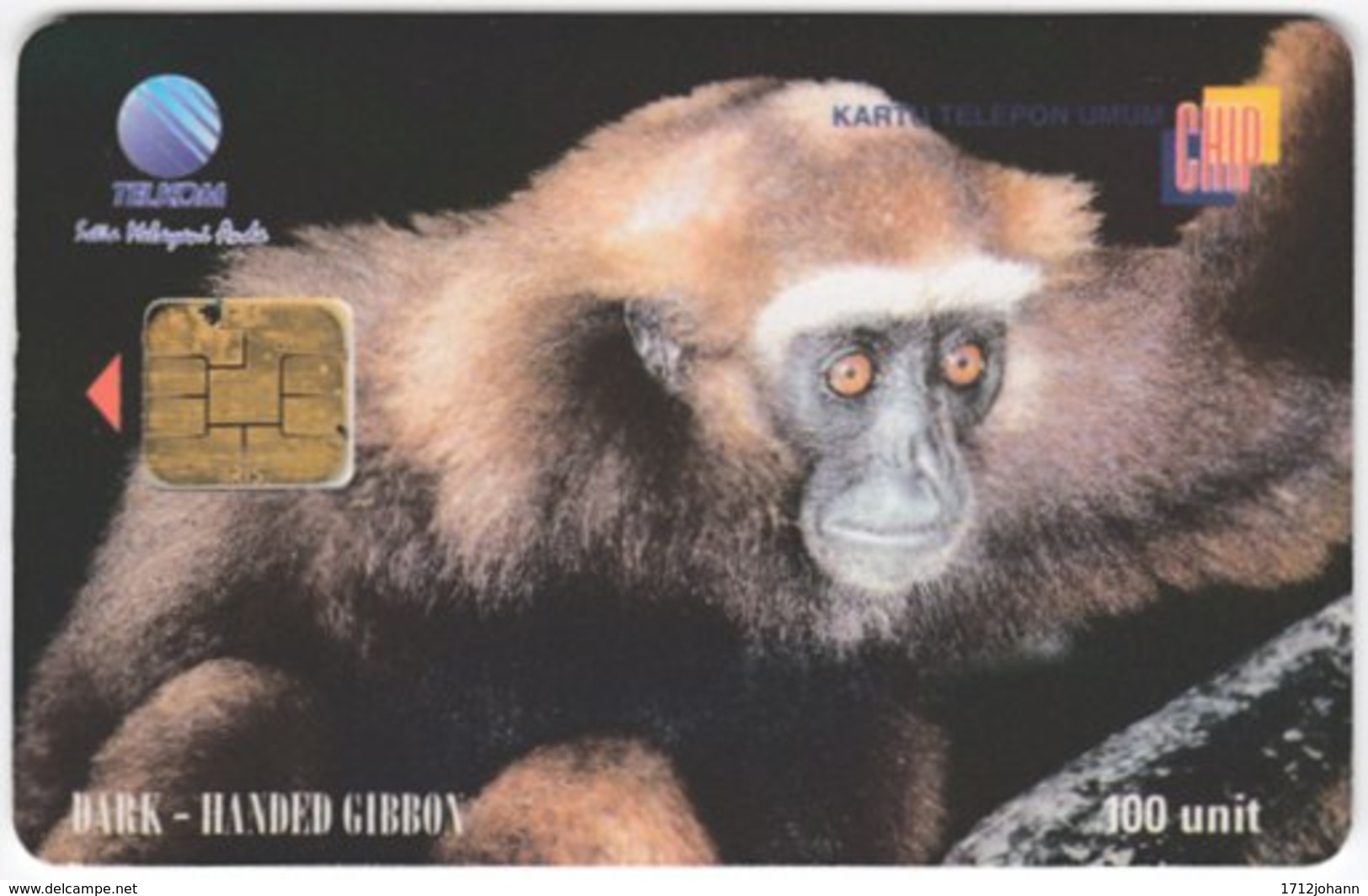 INDONESIA A-326 Chip Telekom - Animal, Monkey - Used - Indonesien