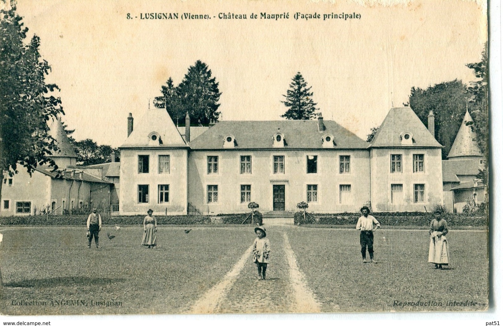 86 - Lusignan : Château De Mauprié, Façade Principale - Lusignan