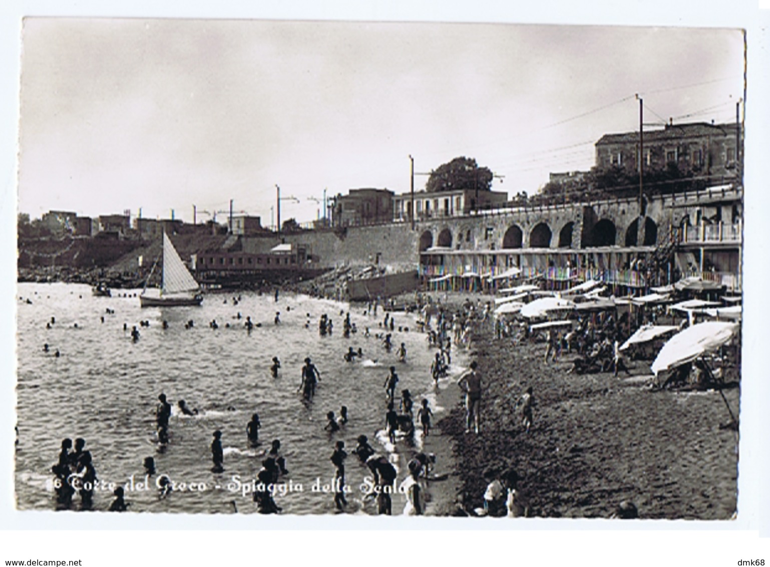 TORRE DEL GRECO - SPIAGGIA DELLA SCALA  - EDIZ. ALTERIO - 1958 (3235) - Torre Del Greco