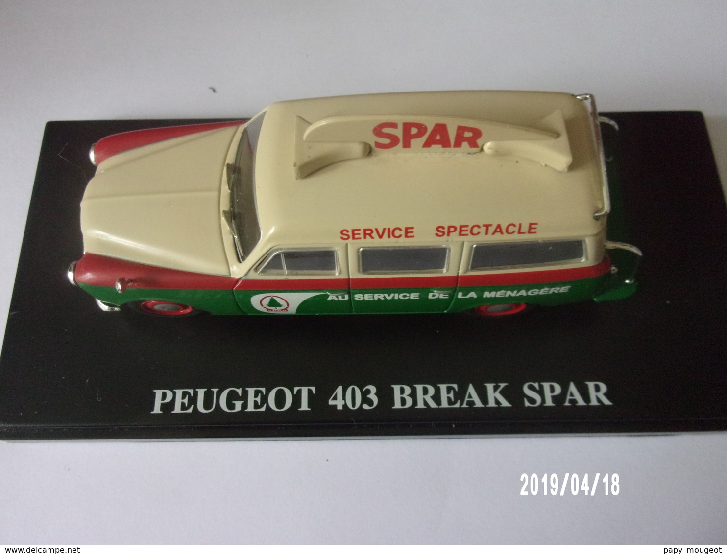 PEUGEOT 403 COMMERCIALE SPAR - Publicitaires - Toutes Marques