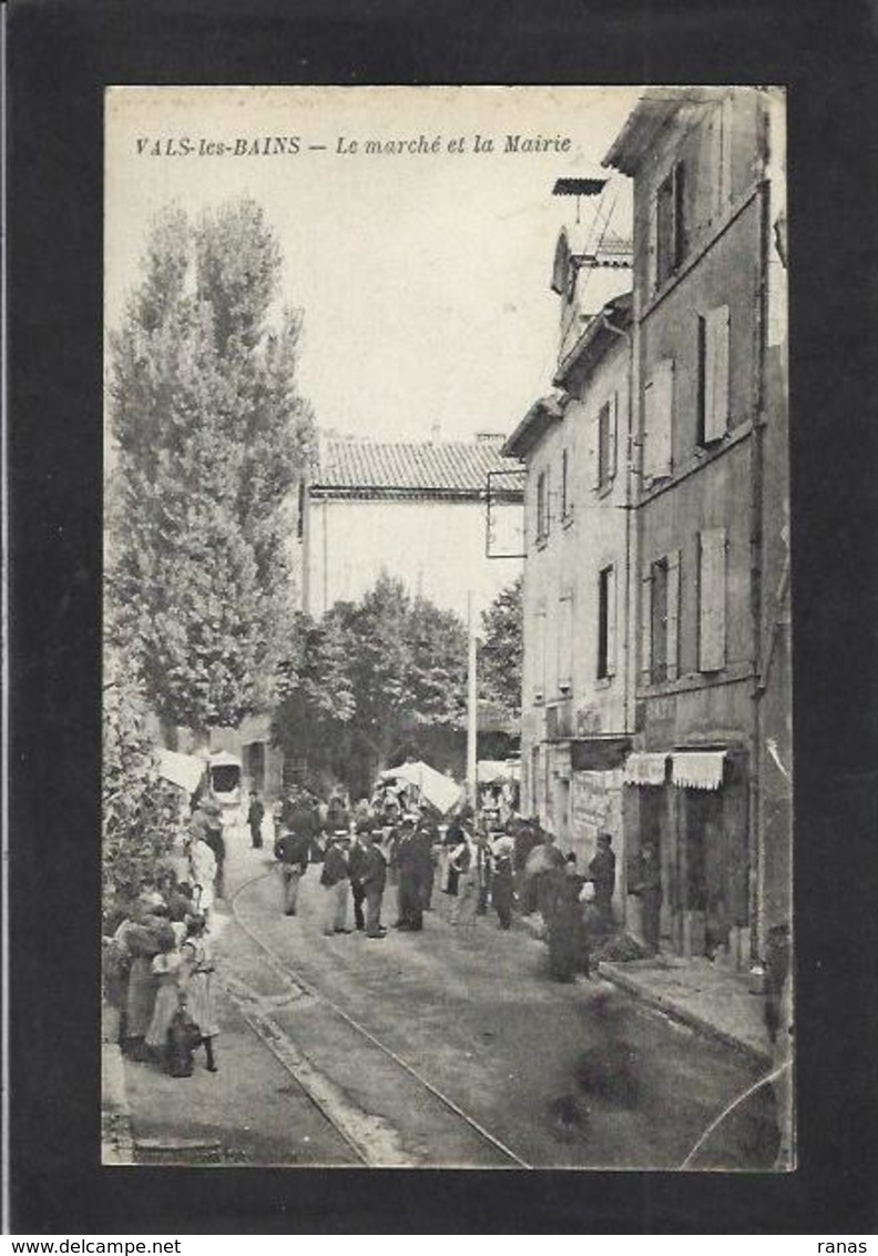 CPA Ardèce 07 Vals Les Bains Marché Market Non Circulé - Vals Les Bains