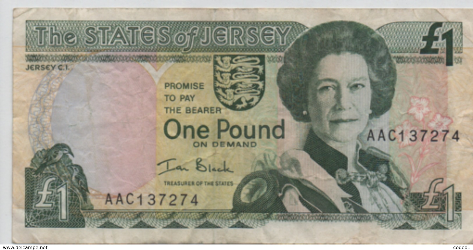 THE STATES OF JERSEY  ONE POUND - 1 Pound