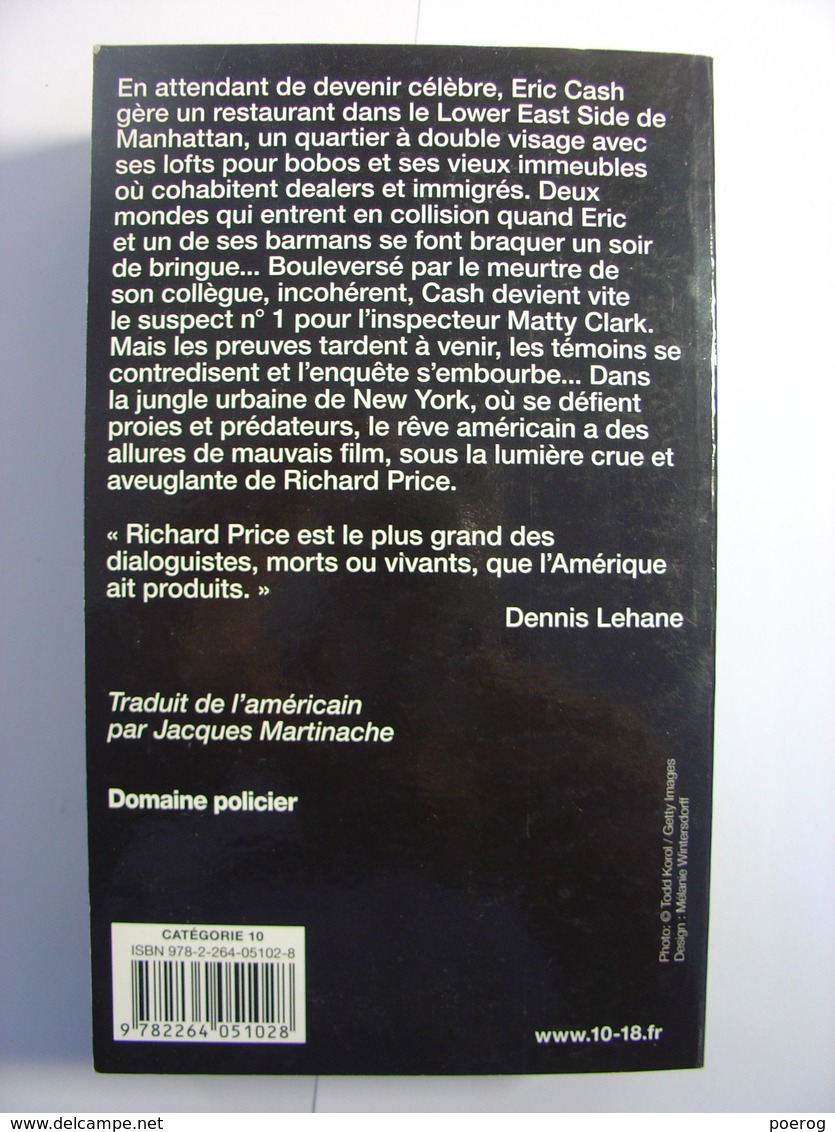 RICHARD PRICE - SOUVENEZ VOUS DE MOI - 10/18 DOMAINE POLICIER N°4373 - 2010 - TBE - 10/18 - Bekende Detectives