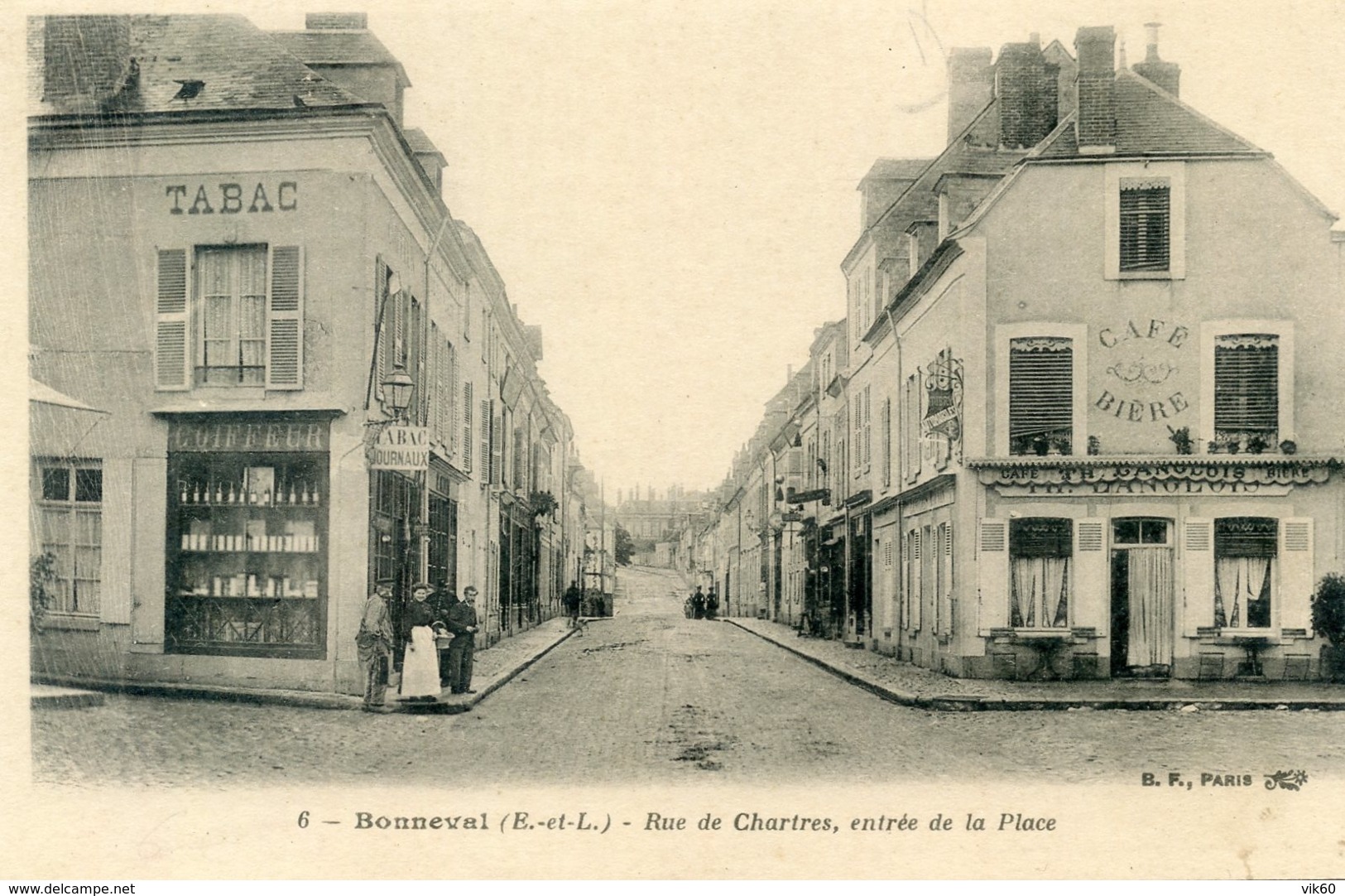 28   BONNEVAL RUE DE CHARTRES ET ENTREE DE LA PLACE - Bonneval