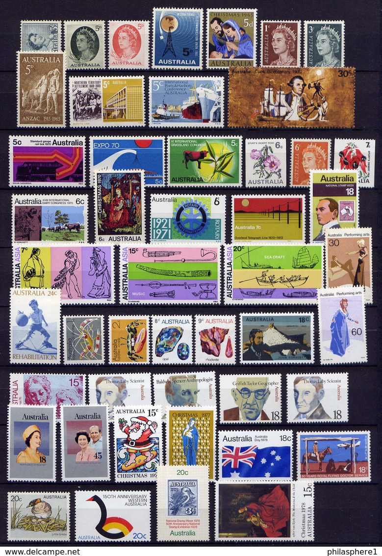 Australien Sammlung Lot          **  MNH        (1293) - Collections