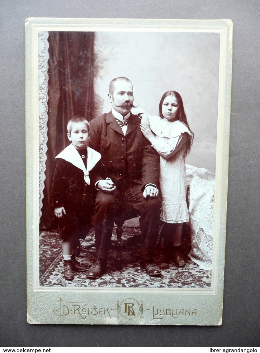 Fotografia Originale Ritratto Di Famiglia Rovsek Lubiana Glavni Zavod Fine '800 - Altri & Non Classificati