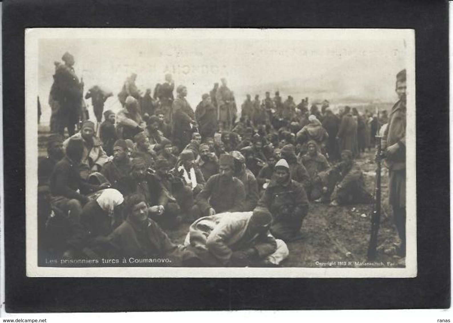 CPA Serbie Serbia Carte Photo RPPC Circulé Prisonniers Turcs Turquie - Serbie