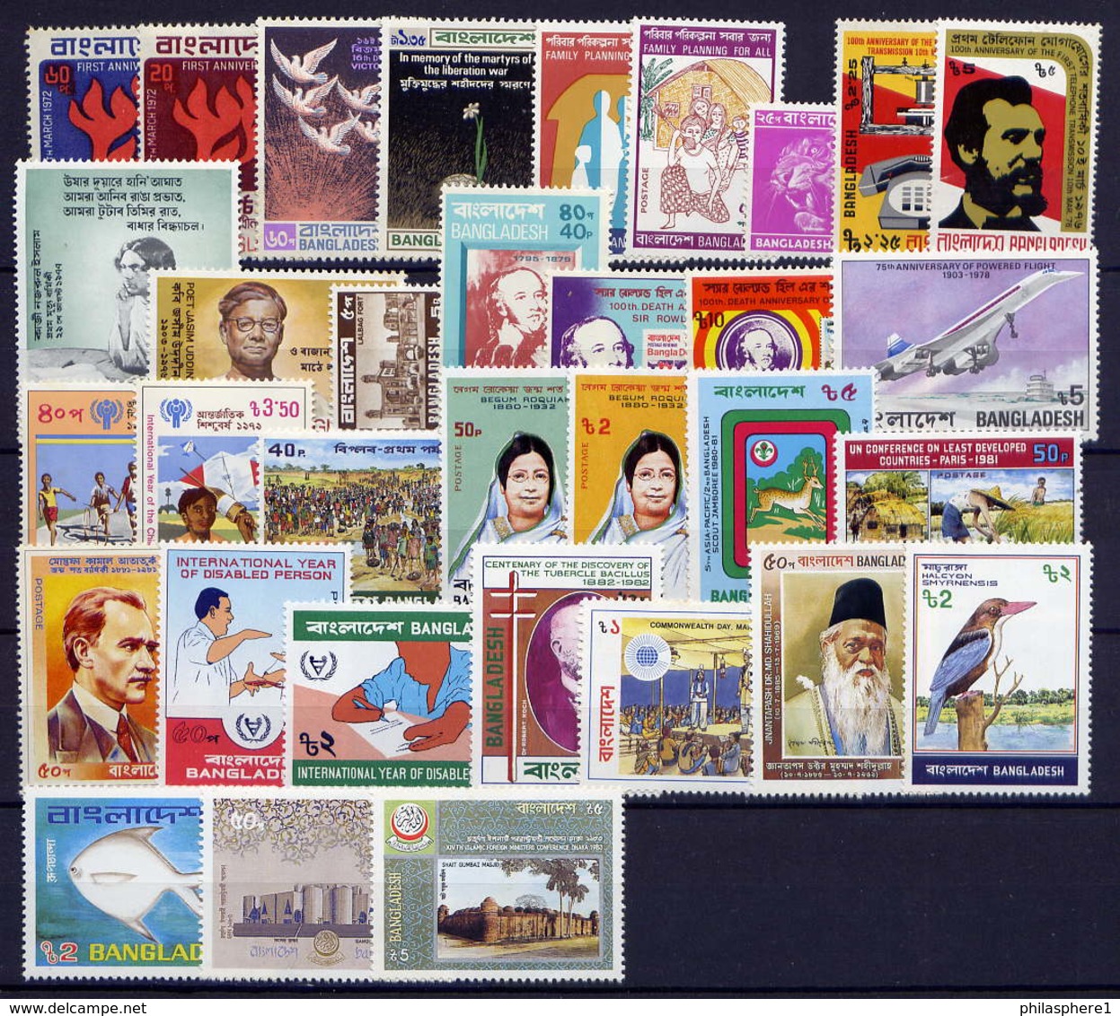 Bangladesch Sammlung Lot          **  MNH        (028) - Bangladesch