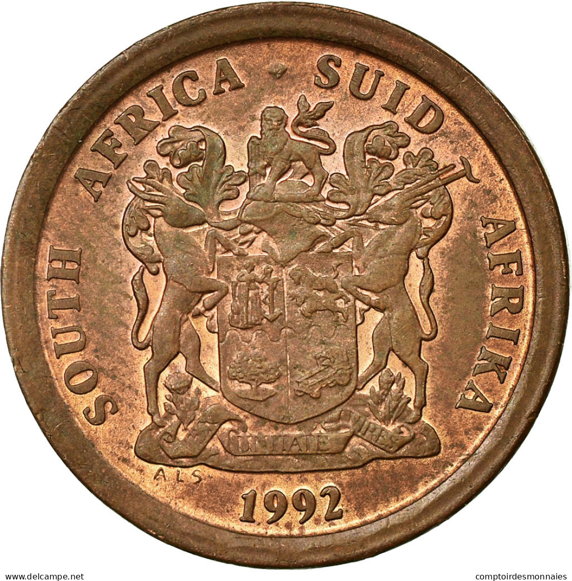 Monnaie, Afrique Du Sud, 5 Cents, 1992, TTB, Copper Plated Steel, KM:134 - Afrique Du Sud