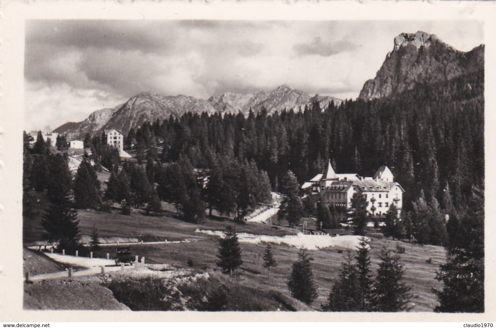 PICCOLA FOTOGRAFIA - TRENTO - DOLOMITI. HOTEL LATEMAR 1720 M. - LAGO CAREZZA VERSO M. CAMP. M.2220 - Trento