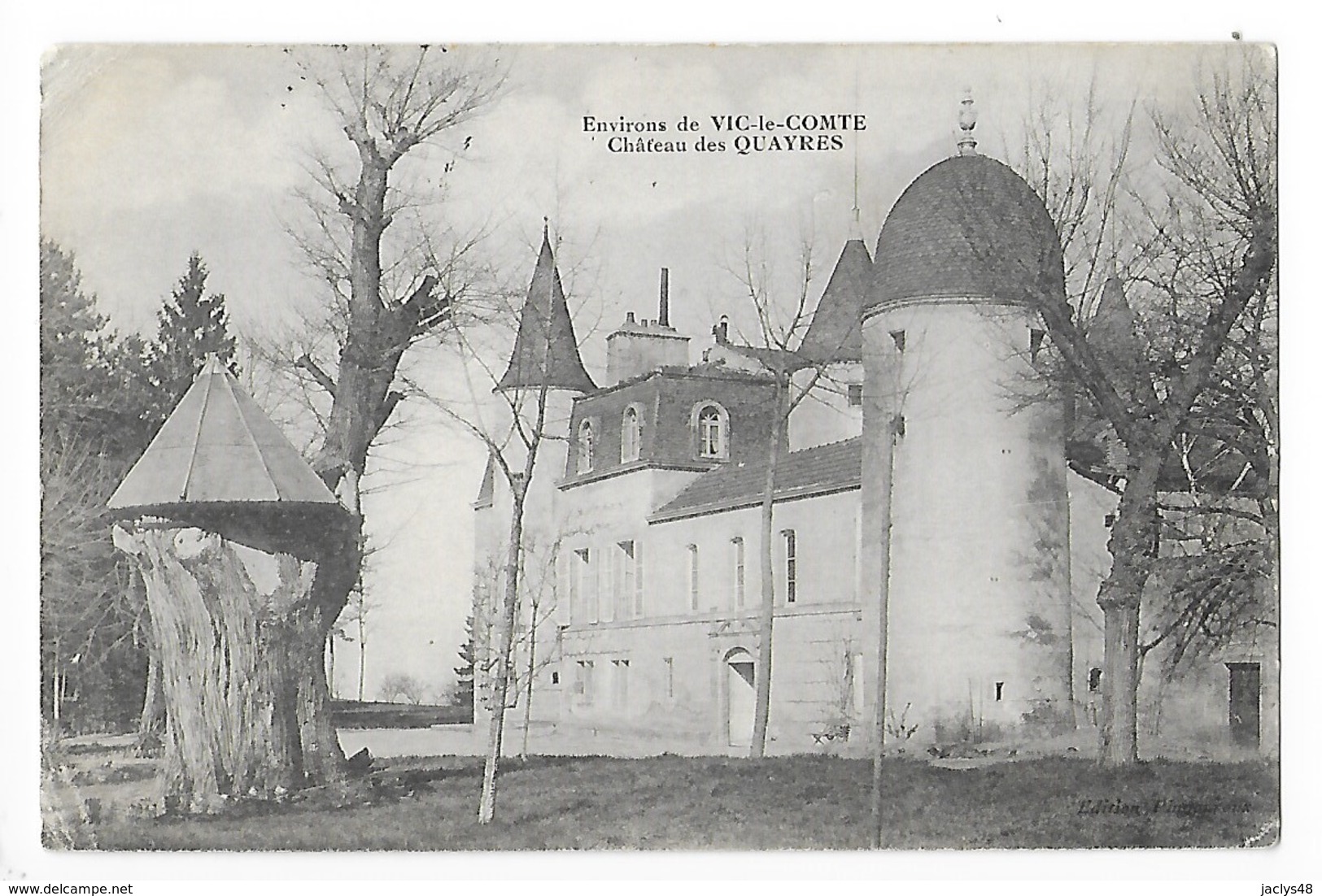 Environs De VIC Le COMTE  (cpa 63)   Château De QUAYRES    -  L  1 - Vic Le Comte