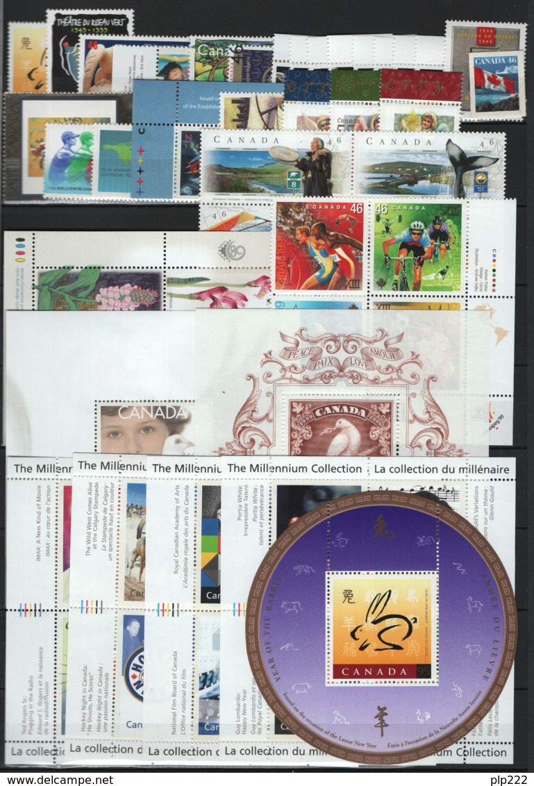 Canada 1999 Annata Quasi Completa / Almost Complete Year Set MNH/** VF - Annate Complete