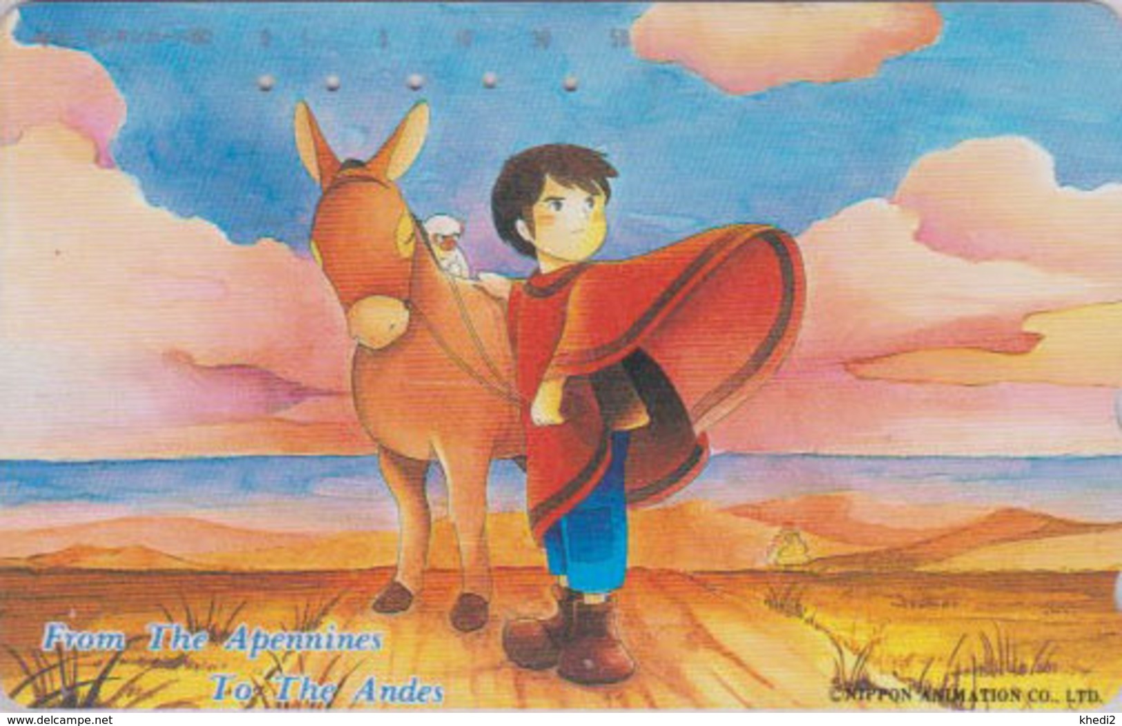 TC Japon / 110-167752 - MANGA - MARCO & ANE ** FROM THE APENNINES TO THE ANDES ** - DONKEY Animal Japan Phonecard - 37 - BD