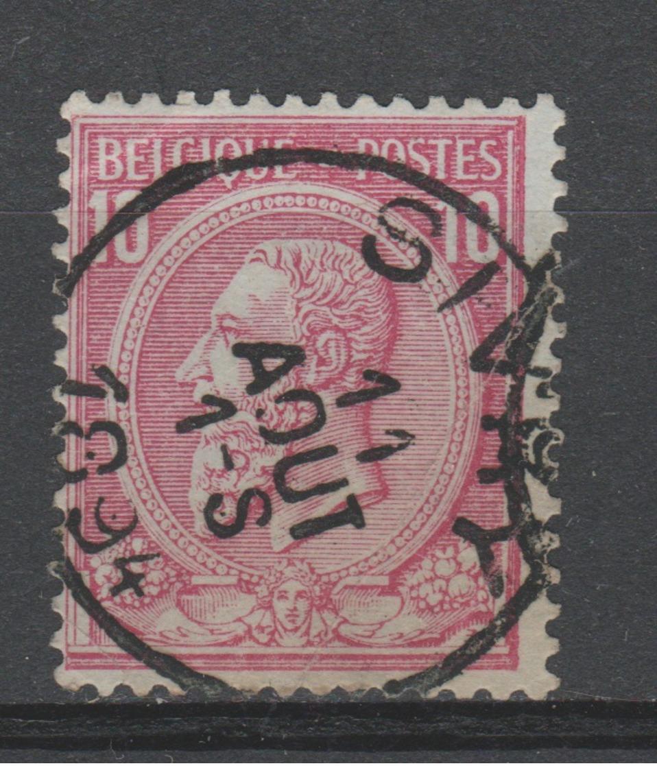 Belgique - 1884-91 . Obl. - COB 46 - 10c - Oblitération - SIVRY - - 1884-1891 Léopold II