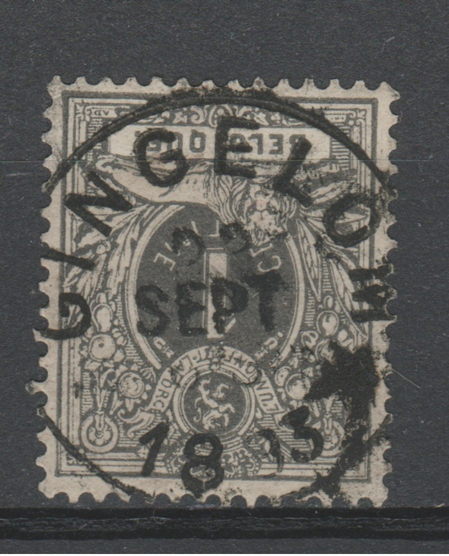 Belgique - 1884-88 . Obl. - COB 43 - 1c - Oblitération - GINGELOM - Brrrr . - 1869-1888 Leone Coricato