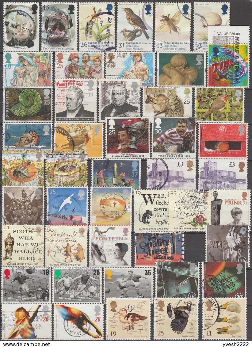 Grande-Bretagne. Petit Lot De Timbres Oblitérés. 6 Scans - Sammlungen