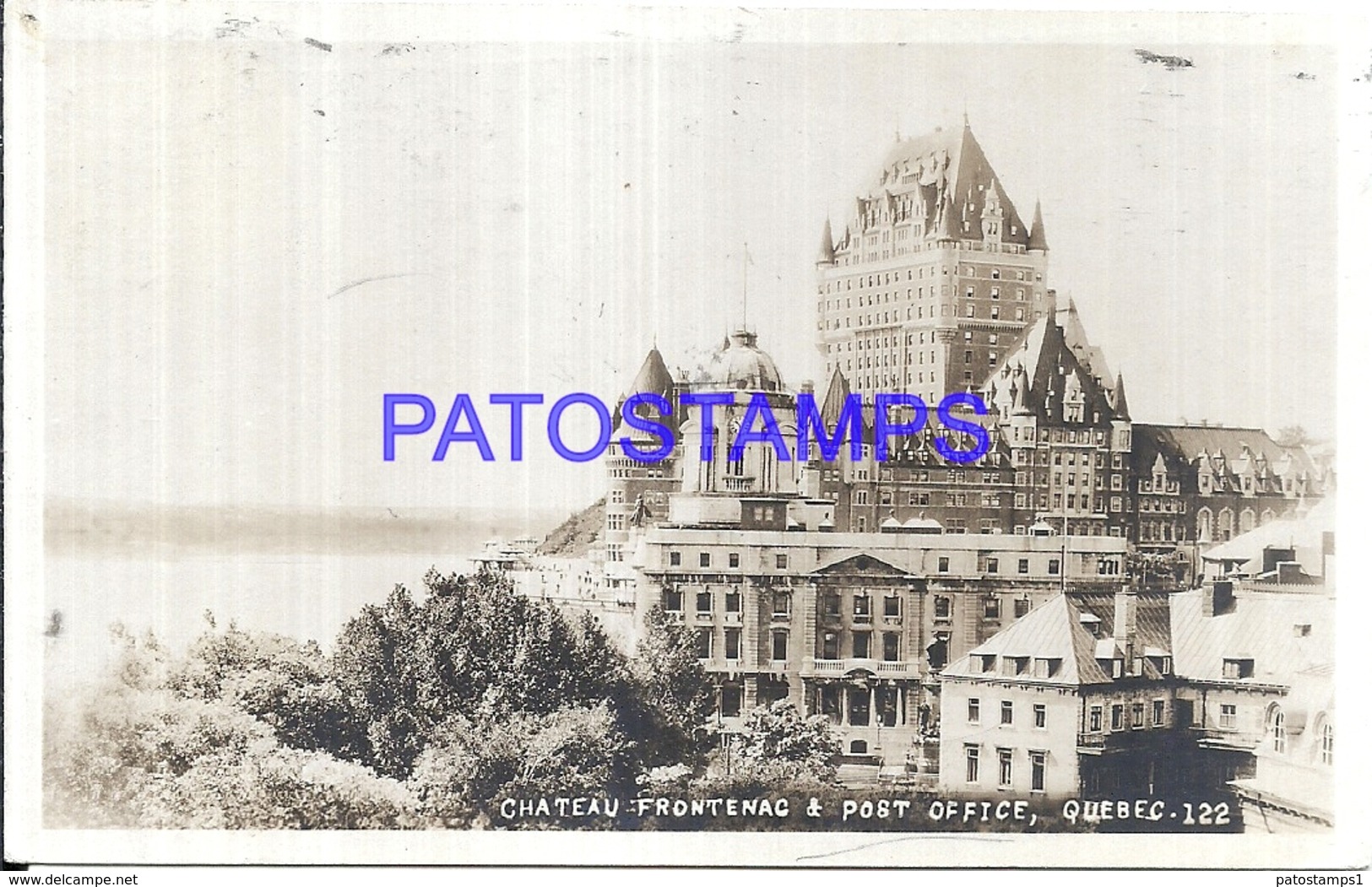 110705 CANADA QUEBEC CASTLE FRONTENAC & POST OFFICE CIRCULATED TO ARGENTINA POSTAL POSTCARD - Non Classés