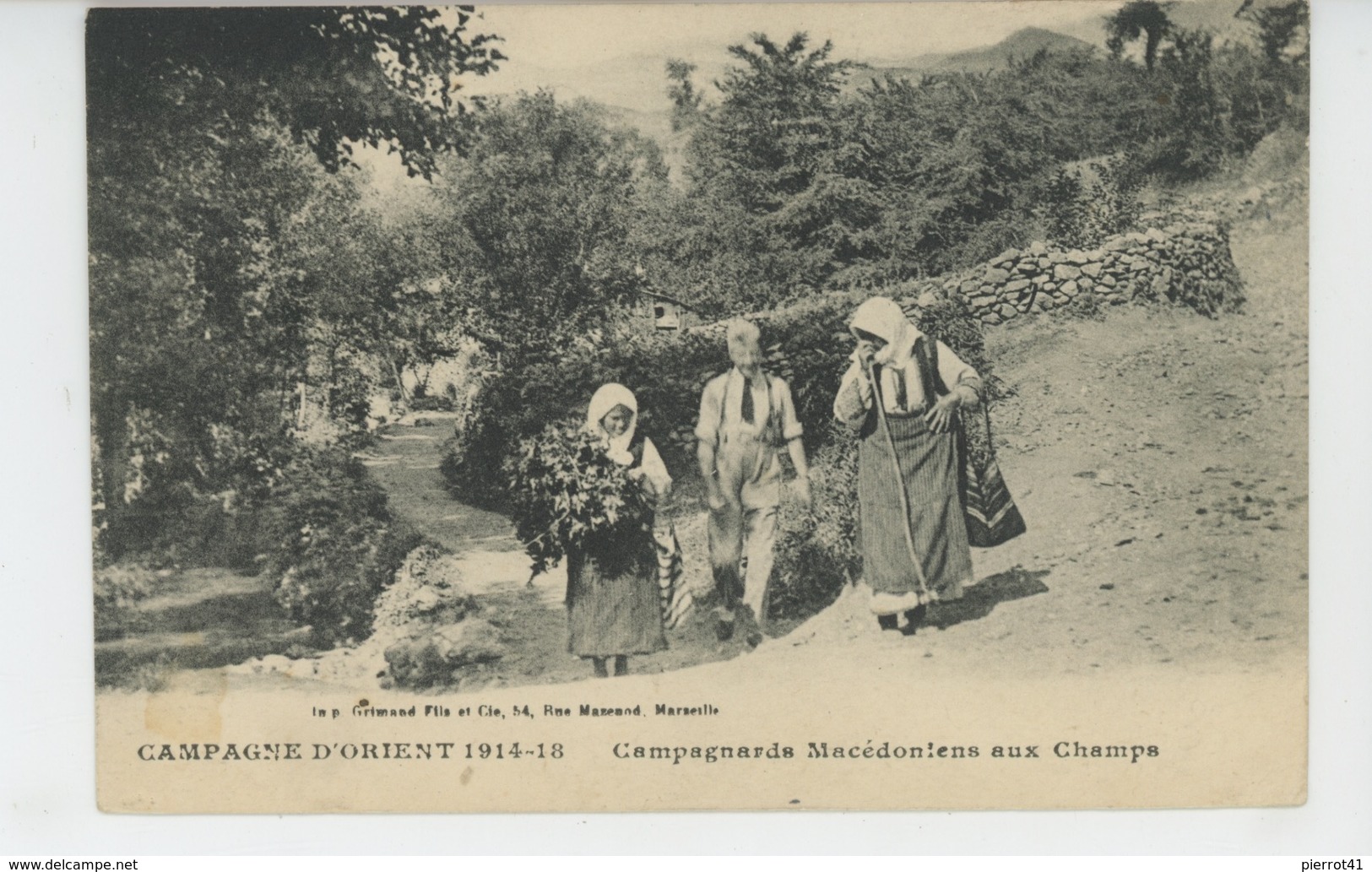 CAMPAGNE D'ORIENT 1914-18 - MACEDOINE - Campagnards Macédoniens Aux Champs - Macédoine Du Nord