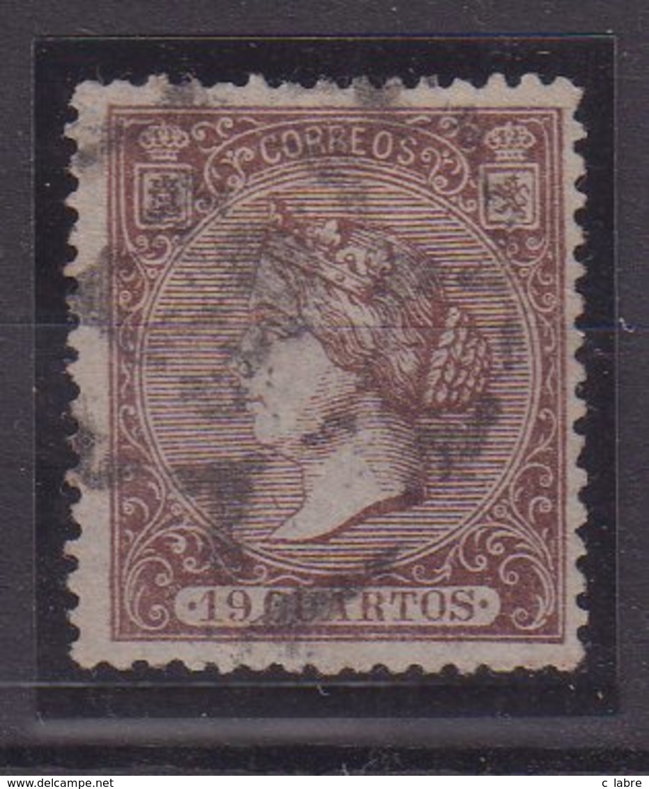 ESPAGNE : N° 82 . OBL . 1866 . B . - Used Stamps