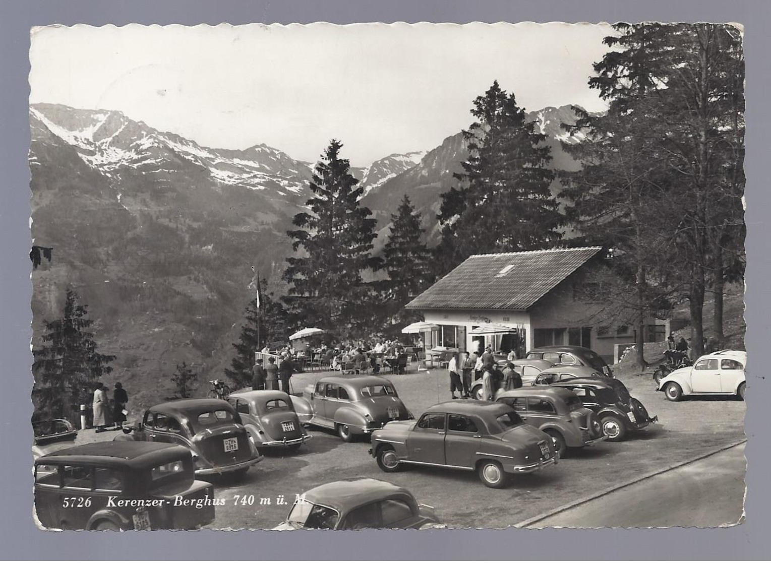 Café Kerenzer Berghus Bei Filzbach Kt Glarus Schweiz ( Anciennes Voitures Marques Diverses VW KEVER ... ) - Filzbach