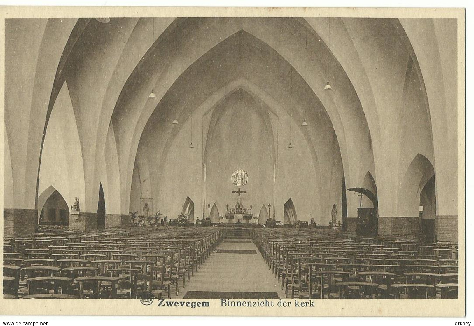 Zwevegem  Binnenzicht Der Kerk 2 - Zwevegem