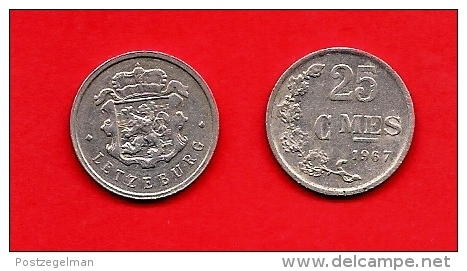 LUXEMBURG, 1954-83, Circulated Coin, 25 Centimes, Aluminum, Km45a, C1664 - Luxemburg